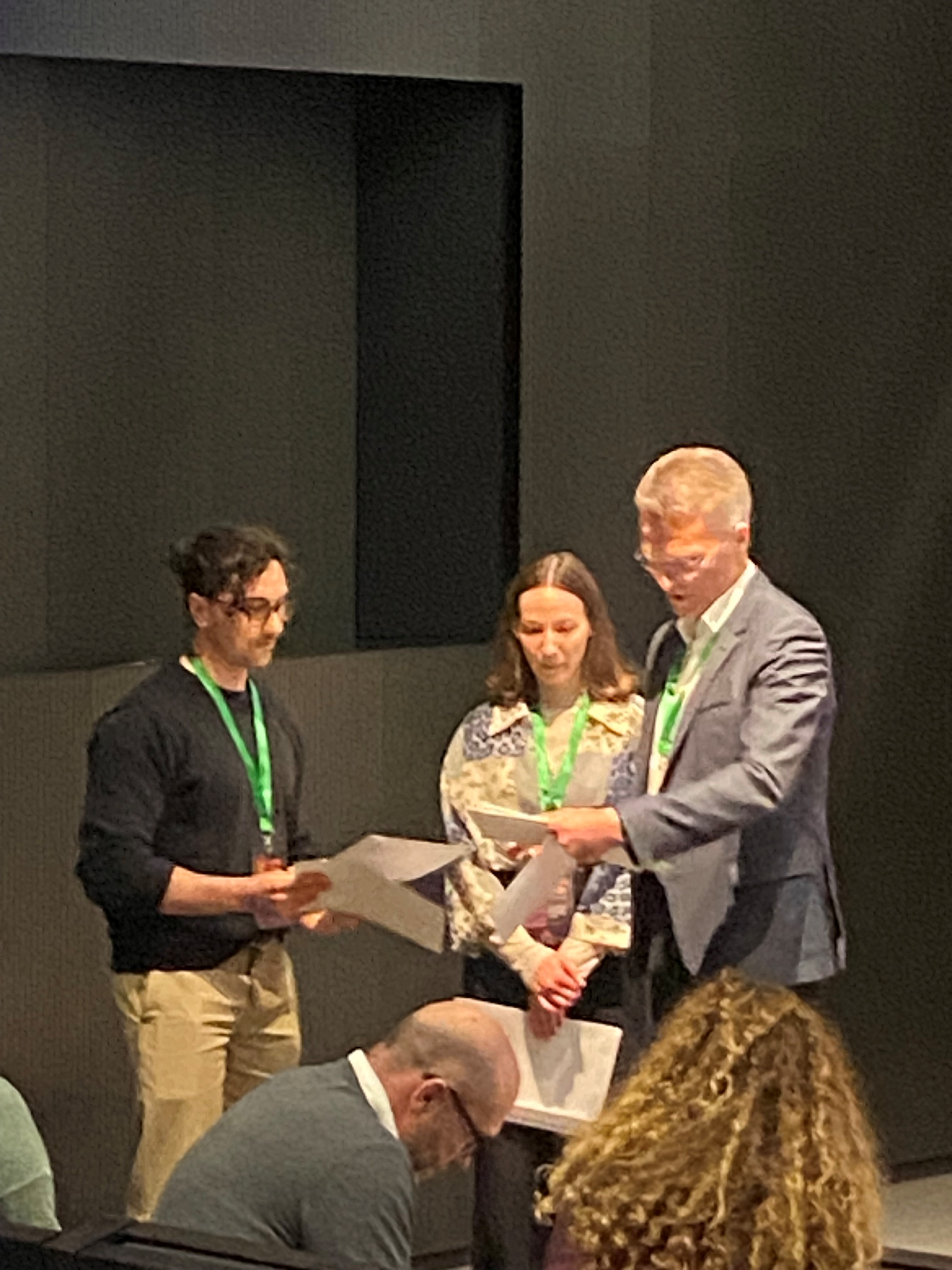 Marco Costantini at the awards ceremony