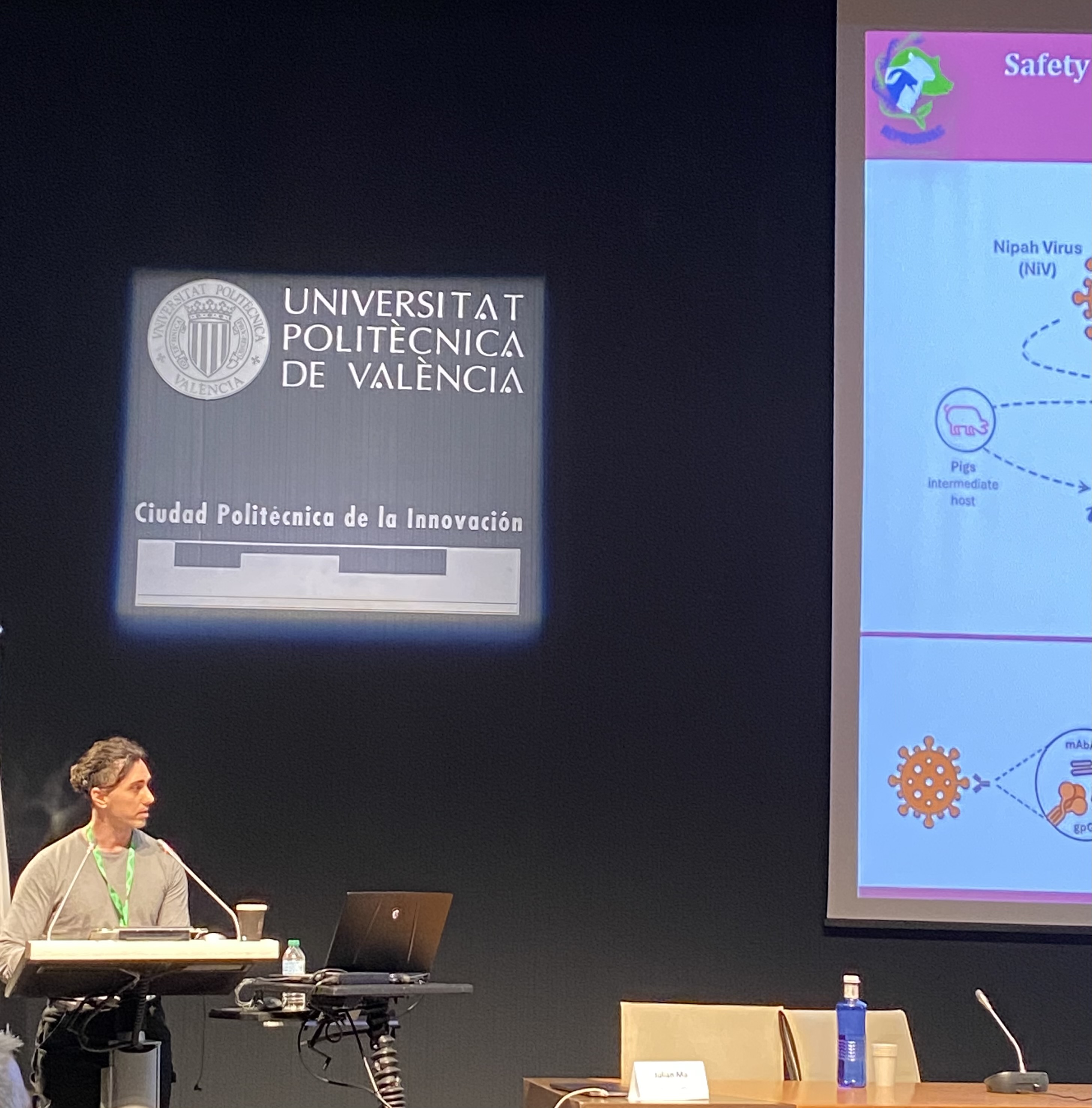 Marco Costantini presenting his poster