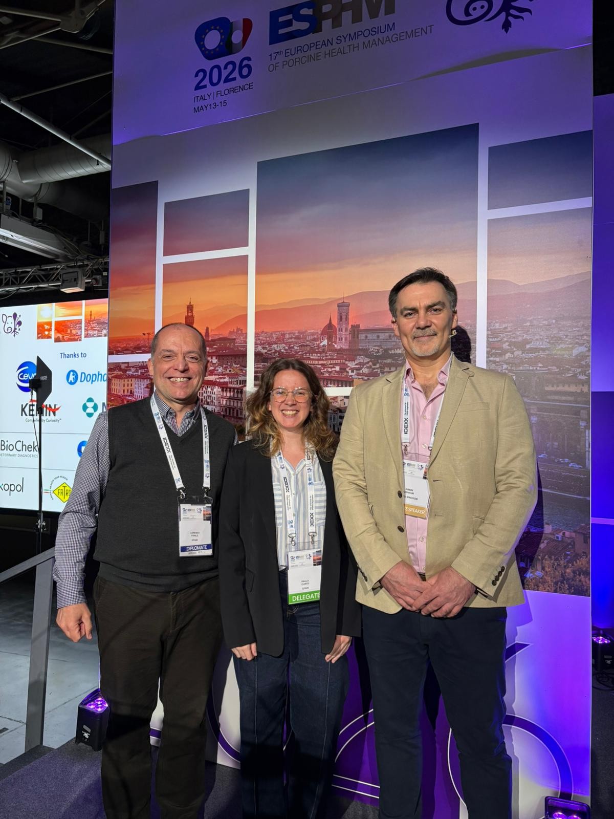 Lorenzo Fraile, Paula Curto and Simon Graham at ESPHM