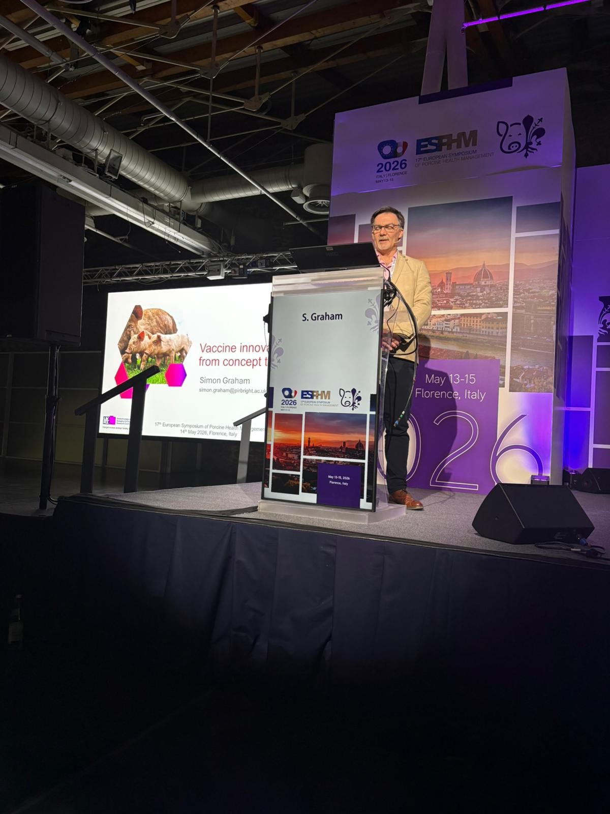 Simon Graham during his presentation