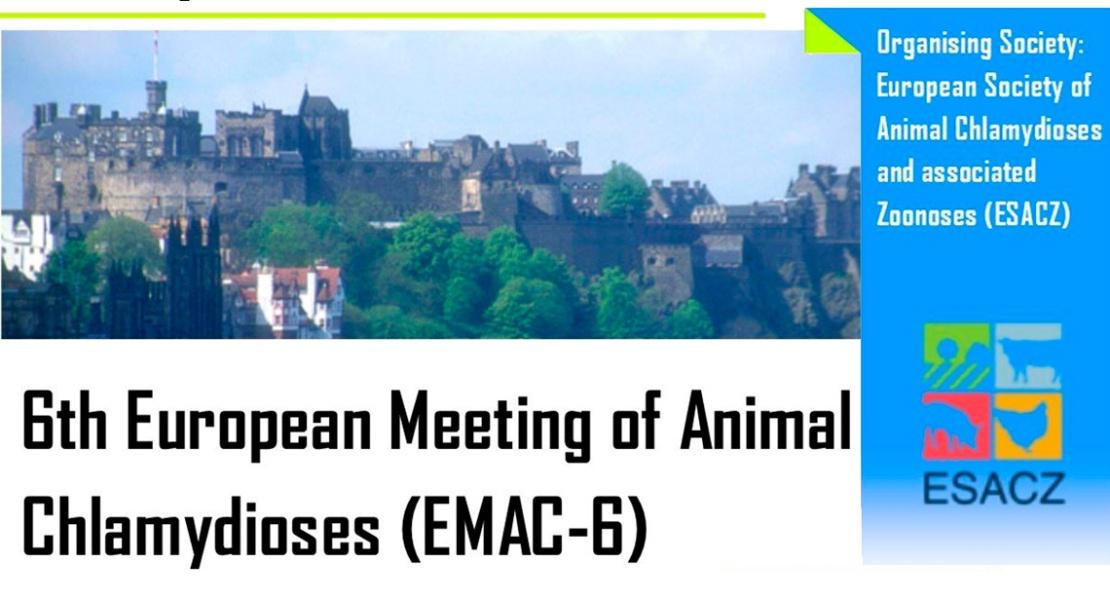 6th European Meeting of Animal Chlamydioses (EMAC-6)