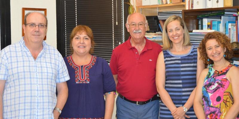 From the left: Jesus Salinas, Maria Rosa Caro. Francisco Cuello, Nieves Ortega and Laura del Rio