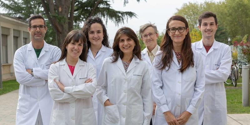 From left to right: Alberto Delgado, Miriam Salvador, Maite Loperena,  Raquel Conde, Maite Iriarte,  Amaia Zuñiga and Aitor Elizalde.